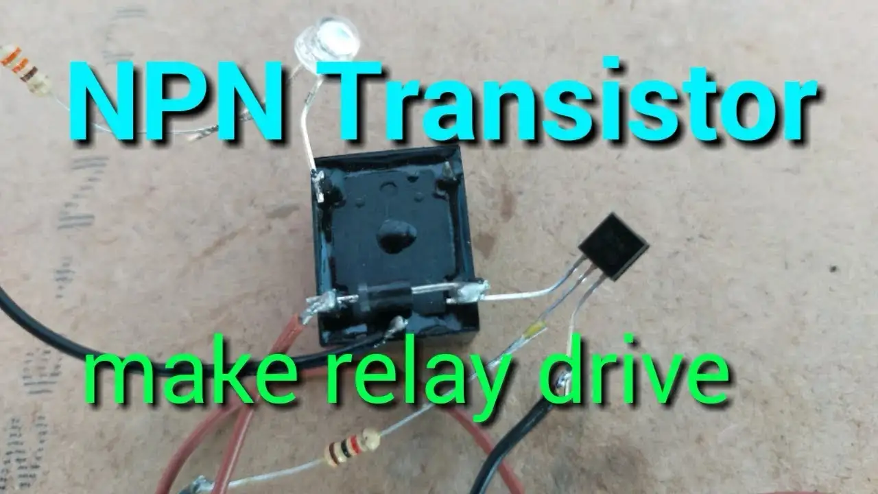 How to use a transistor to drive a relay circuit?